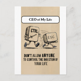 Funny Office Humor: CEO van My Life Briefkaart