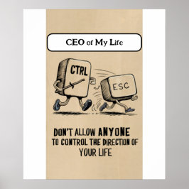 Funny Office Humor: CEO van My Life Poster