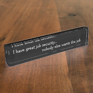 Funny Office Humor Executive Desk Naam Borden Naambordje