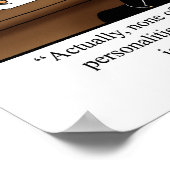 Funny Office Humor Poster "Arbeidsreferenties" (Hoek)