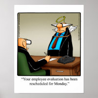 Funny Office Humor Poster "Employee Evaluation"