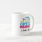 Funny Office Manager Coffee Mok Boss Appreciation (Voorkant rechts)