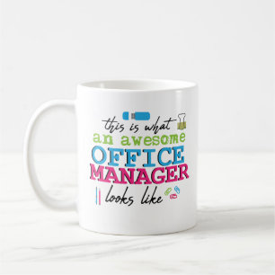 Funny Office Manager Coffee Mok Boss Appreciation