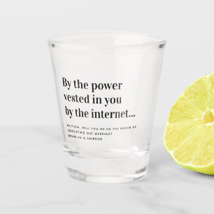 Funny Officers Voorstel trouwt ons Shot Glas