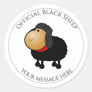 Funny Official Black Sheep Sticker