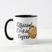 Funny Official Cookie Taster Coffee Mok Design (Links)