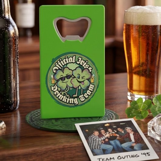 Funny Official Irish Drinking Team Wallet Opener