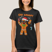 Funny Oh Snap 67 Six Seven Meme Gingerbread Man T-shirt (Voorkant)