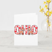 Funny Ohio Deer Midwestern Party O-h-i-o In Valent Kaart (Gele Bloem)