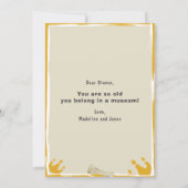 Funny Old Age Dinosaur Verjaardag Kaart (Achterkant)