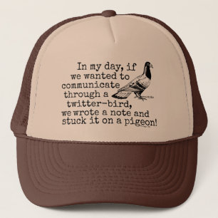Funny Old Age Twitter Bird Pigeon Trucker Pet