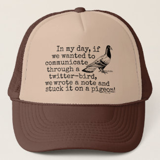 Funny Old Age Twitter Bird Pigeon Trucker Pet