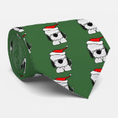 Funny Old English Sheepdog in Santa Hat Stropdas (Opgerold)