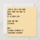 Funny Old Friends Celebration Invitation  (Dos)