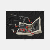 Funny Old Gamer Gaming Retro 80s 90s Video Game Ol Fleece Deken (Voorkant (Horizontaal))