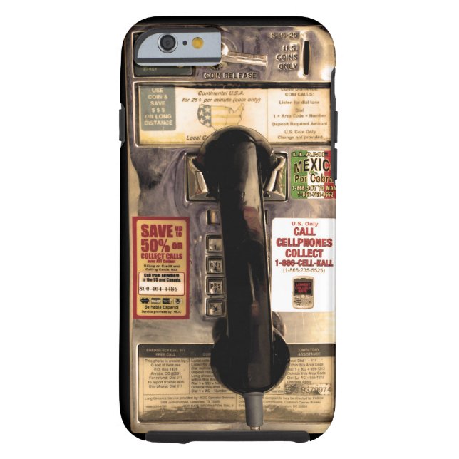 Funny Old Pay Phone Case-Mate iPhone Case (Achterkant)
