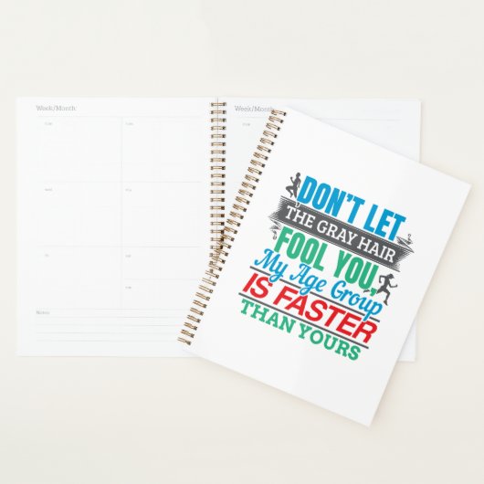 Funny Old Runner - Snellere Leeftijdsgroep aan het Planner (Display)