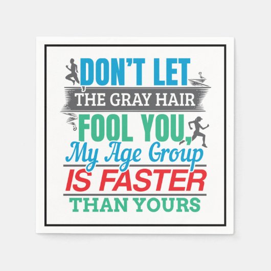 Funny Old Runner - Snellere Leeftijdsgroep aan het Servet (Voorkant)