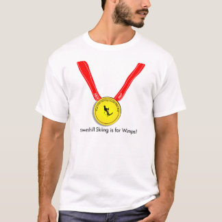 Funny Olympic Downhill Skiing Design T-shirt