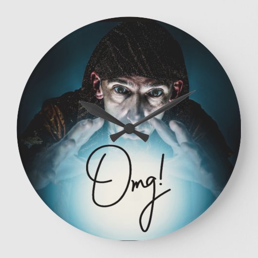 Funny OMG Wall Clock Grote Klok (Voorkant)