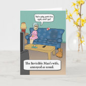 Funny ondeelbaar Man kinderdag Kaart (Gele Bloem)