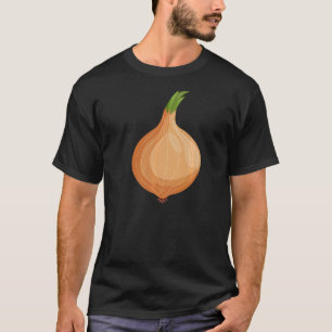 Funny Onion Design Retro Grafisch Vegetabl T-shirt