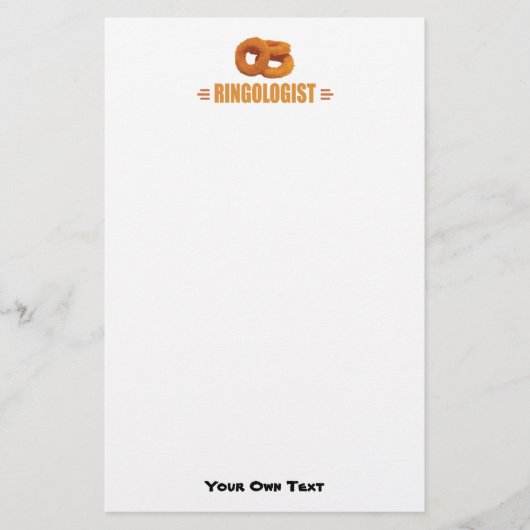Funny Onion Rings Lover's Briefpapier (Voorkant)