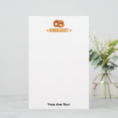 Funny Onion Rings Lover's Briefpapier (Staand voorkant)