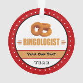 Funny Onion Rings Lover's Ornament (achterkant)