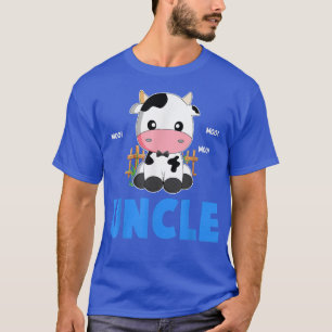 Funny oom Koe Cute Koe Farmer Birthday Matching T-shirt