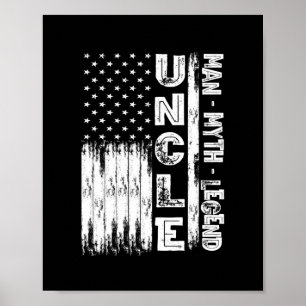 Funny oom Man Myth Legend  Mannen Amerikaans Poster