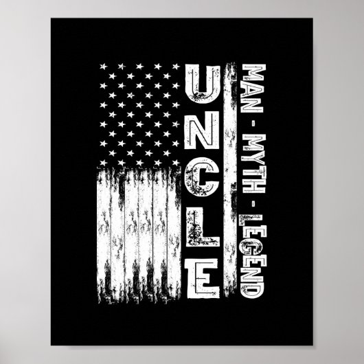 Funny oom Man Myth Legend  Mannen Amerikaans Poster (Voorkant)
