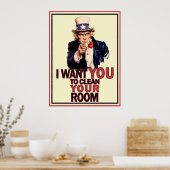 Funny oom Sam Poster (Keuken)