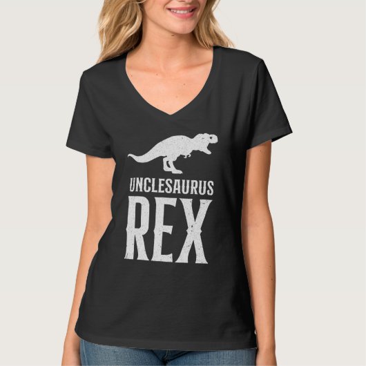 Funny oom Unclesaurus T Rex Dinosaur Cool oom T-shirt (Voorkant)