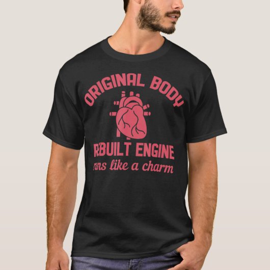 Funny Open Heart Bypass Surgery Recovery Get Well  T-shirt (Voorkant)