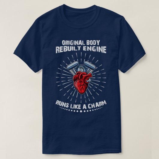 Funny Open Heart Chirurgie Oorspronkelijk lichaam T-shirt (Design voorkant)