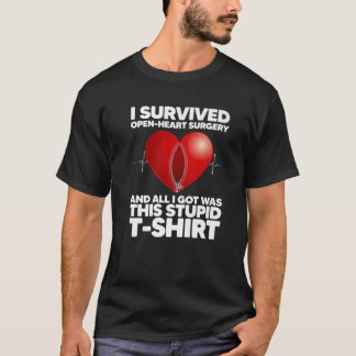 Funny Open Heart Surgery Art voor mannen Vrouwen H T-shirt