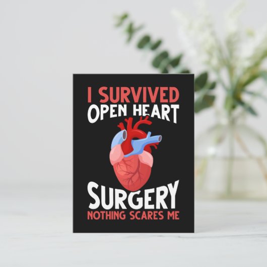Funny Open Heart Surgery Recovery Briefkaart (Staand voorkant)
