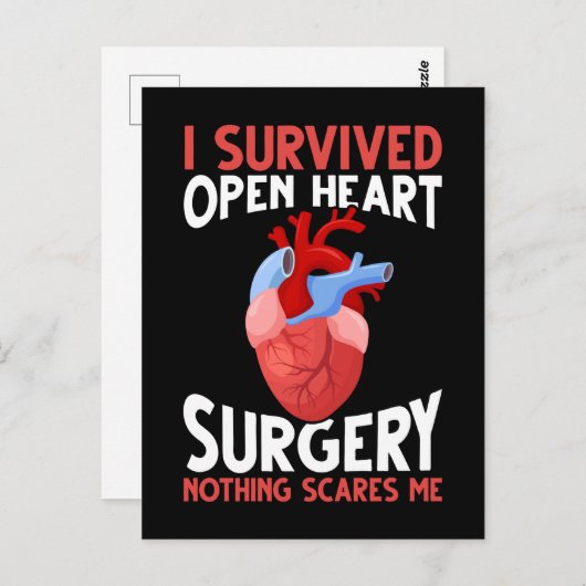 Funny Open Heart Surgery Recovery Briefkaart (Voorkant / Achterkant)