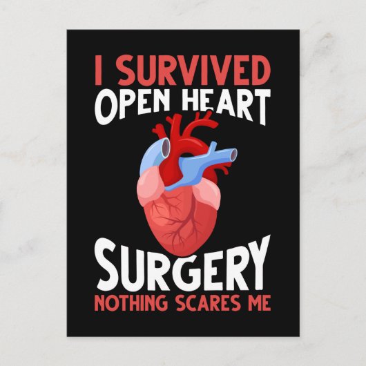Funny Open Heart Surgery Recovery Briefkaart (Voorkant)