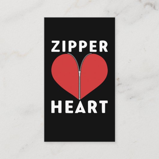 Funny Open Heart Surgery Recovery Bypass Visitekaartje (Voorkant)