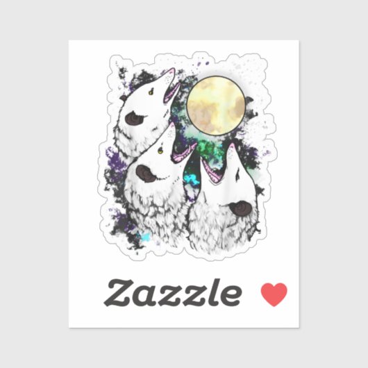Funny Opossum Sticker | Cute Screaming Possum (Feuille)