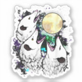 Funny Opossum Sticker | Cute Screaming Possum (Recto)