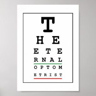 Funny Optician Poster