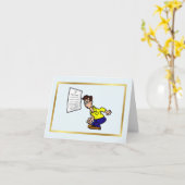 Funny Optométrie Carte de voeux de jour avec plan  (Fleur jaune)