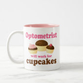 Funny Optometrist Tweekleurige Koffiemok (Links)