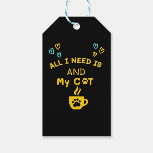 Funny Orange Cat Coffee Mug Cat Lover T-Shirt Cadeaulabel (Voorkant)