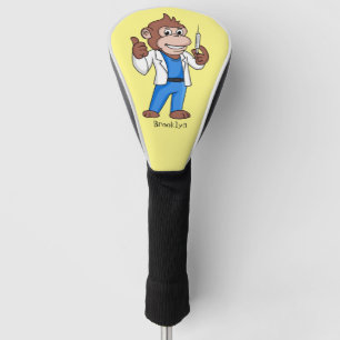 Funny orangutan ape cartoon dokter golfheadcover