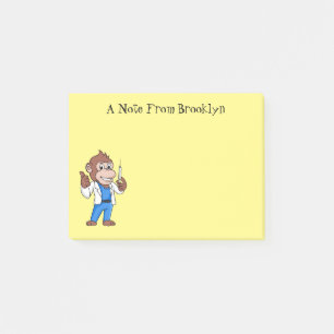 Funny orangutan ape cartoon dokter post-it® notes