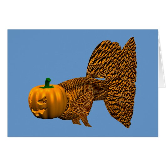 Funny Oranje Guppy (Voorkant Horizontaal)